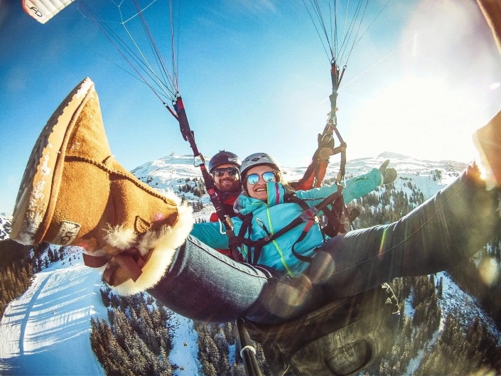 Winter Tandem Paragliding in Zell am See