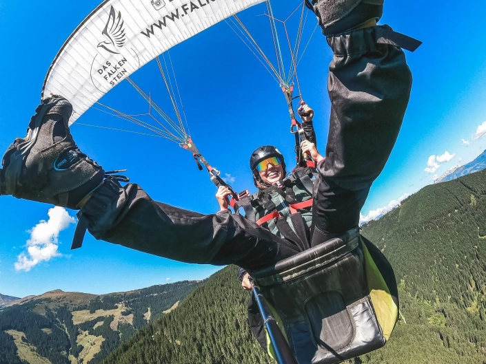 Tandem Paragliding Zell am See mit Dame