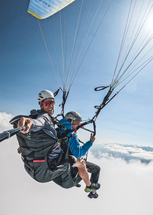 Pilot Fabian von Falken Air Tandem Paragliding Zell am See